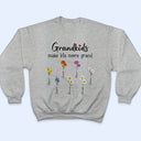 Gift For Grandma - Grandkids Make Life More Grand - Personalized T Shirt