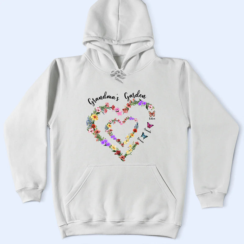 Gift For Grandma, Happy - Grandma's Garden - Personalized T Shirt