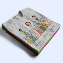 Gift For Grandma - Custom Photo Grandma Mom Flower Title - Personalized T Shirt