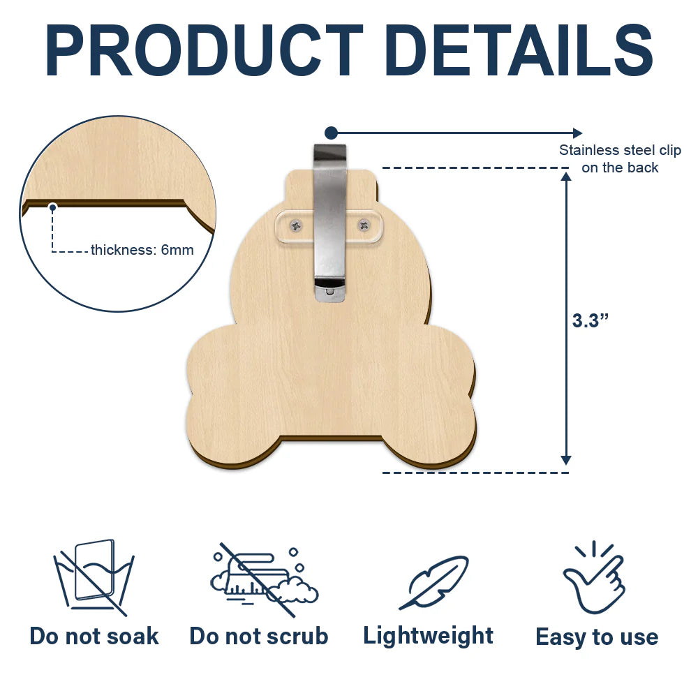 Pet Lovers,Dog Lovers,Cat Lovers,Memorial,Sad - Custom Photo I Will Carry You With Me - Personalized Custom Shaped Car Visor Clip