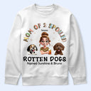 Dog Lovers,Pet Lovers,Funny,Dog Mom - Spoiled Rotten Dog Named - Personalized T Shirt
