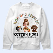 Dog Lovers,Pet Lovers,Funny,Dog Mom - Spoiled Rotten Dog Named - Personalized T Shirt
