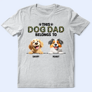 Dog Lovers,Pet Lovers,Funny,Dog Dad - This Dog Dad Belongs To - Personalized T Shirt