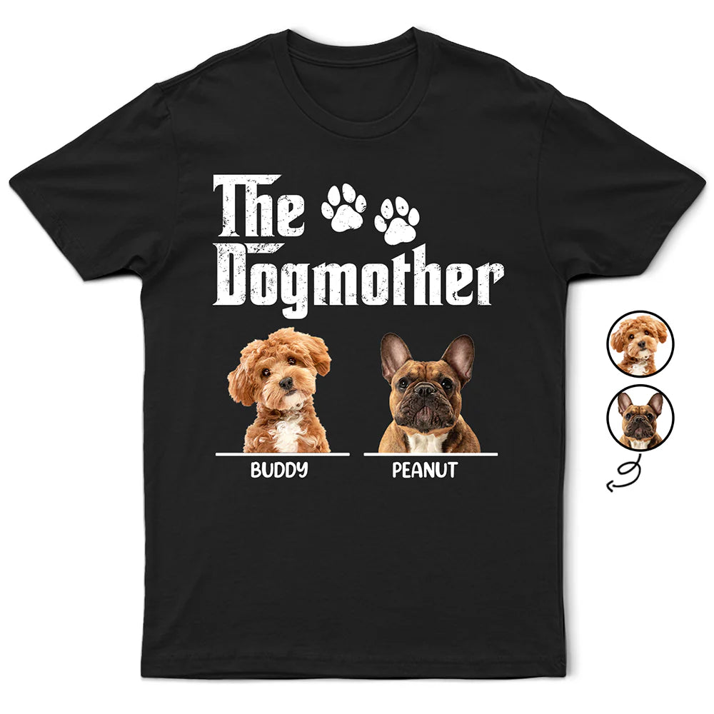 Custom Photo,Dog Lovers,Dog Mom,Dog Dad,Happy - Custom Photo The Dog Cat Mother Father - Personalized T Shirt