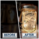 Gift For Mother,Gift For Grandma,Long Distance - Grandma Mom Even When I'm Not Close By - Personalized Mason Jar Light
