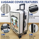 Travel,Gift For Husband,Gift For Wife,Gift For Boyfriend,Gift For Girlfriend,Gift For Couples - Travel Partners For Life - Personalized Clear Luggage Cover
