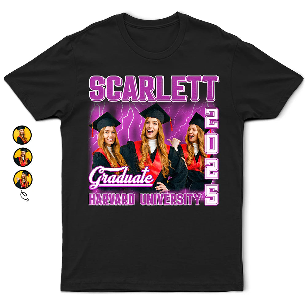 Custom Photo Graduation Congratulations - Personalized T Shirt