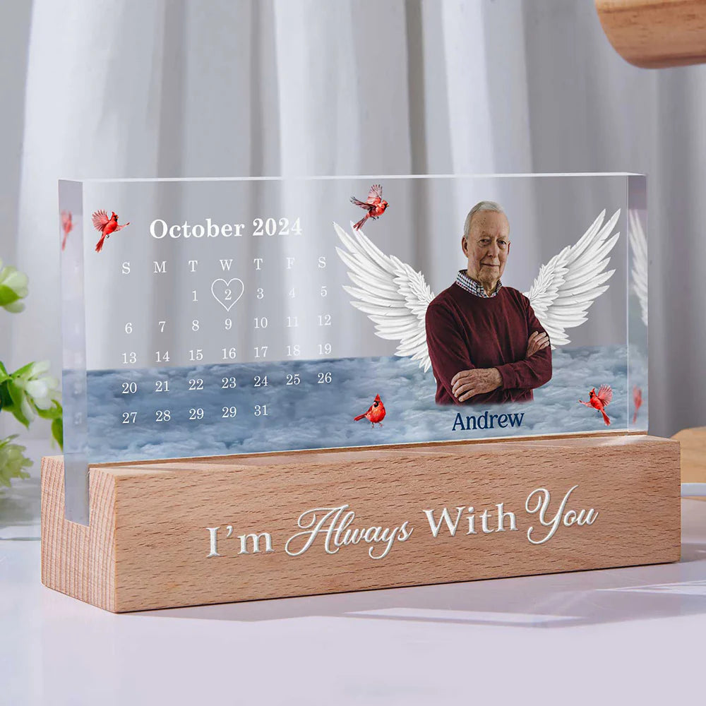 Custom Photo,Memorial,Family,Sad - Custom Photo The Moment Your Heart Stopped - Personalized Rectangle LED Light