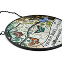 Gift For Grandma,Love - When A Child Is Born - Personalized Stained Glass Window Hanging Suncatcher