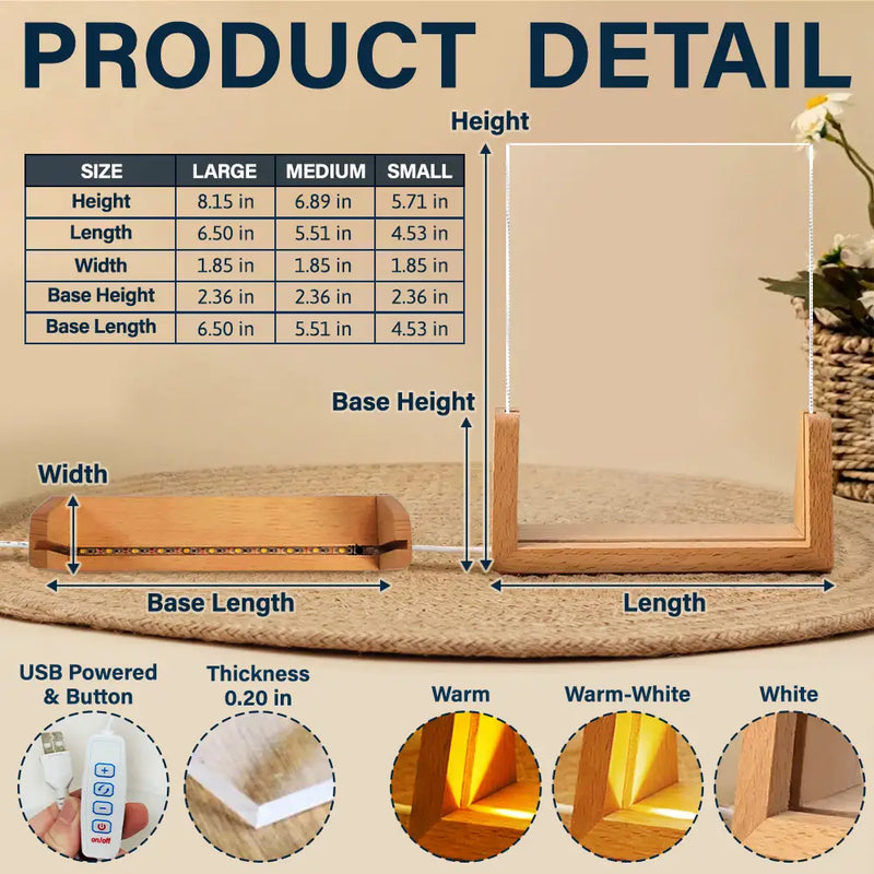 Gift For Daughter,Mom - Daughters (Adult),Love - To My Daughter Happy Mother's Day 3D Birth Flower - Personalized Night Light