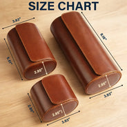 Gift For Husband,Gift For Boyfriend,Gift For Men,Happy - Monogram Name Simple Keepsake - Personalized Leather Watch Case