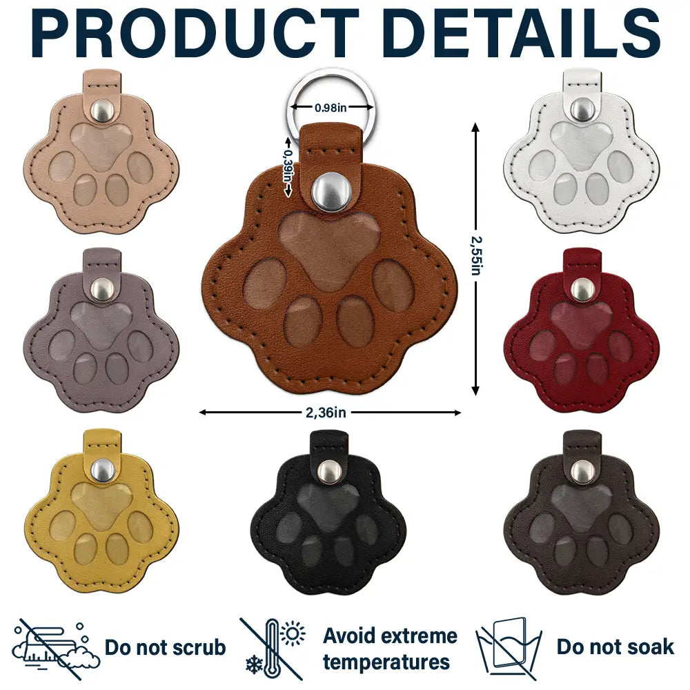 Custom Photo, Memorial, Pet Lovers, Pet Memorial, Sentimental, Upload Full Photo - Memorial Keepsake Gift For Pet Mom - Personalized Custom Photo Infinity Paw Pet Fur Keychain