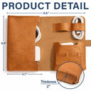 Gift For Yourself,Gift For Women,Gift For Men,Happy,Travel,Cruising - All My Travel Crap - Personalized Leather Cable Bag