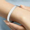 Congrats On Being My Sister You Lucky Girl - Personalized Bangle Bracelet Cuff