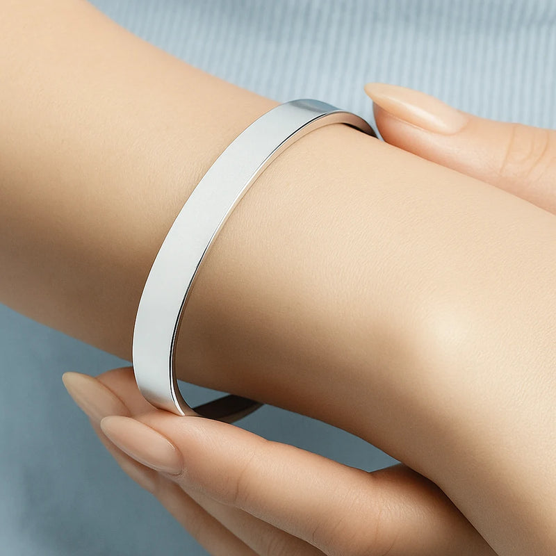 Congrats On Being My Sister You Lucky Girl - Personalized Bangle Bracelet Cuff