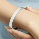 New Mom, New baby, New Dad, Happy - Baby Newborn Information - Personalized Bangle Bracelet Cuff