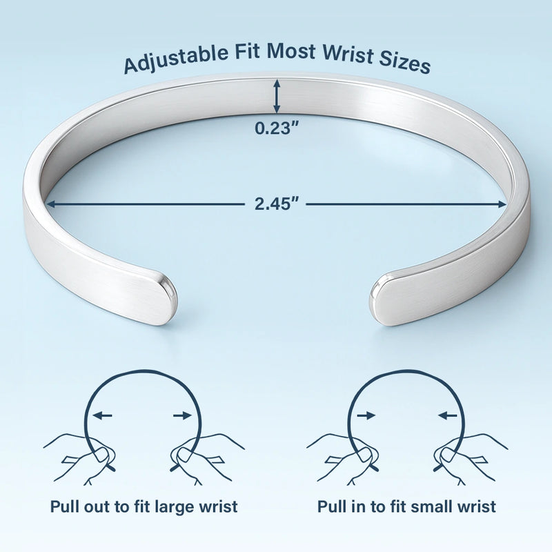 Congrats On Being My Sister You Lucky Girl - Personalized Bangle Bracelet Cuff