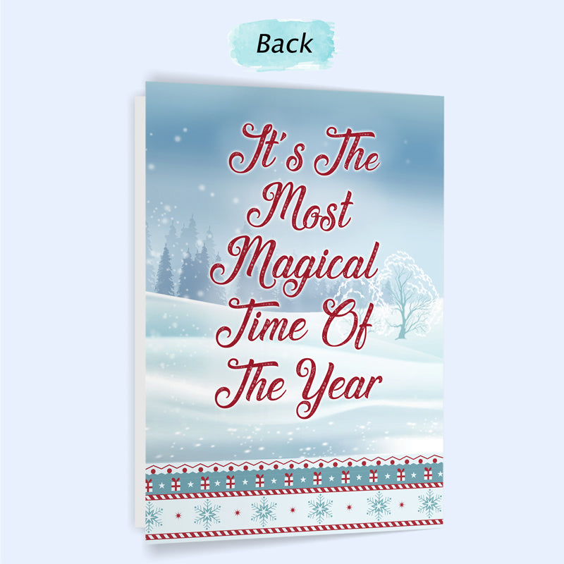 Work Made Us Colleagues - Christmas Gift For Friends And Colleagues - Personalized Custom Folded Greeting Card