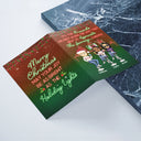 Here's To Another Year Of Bonding Over Alcohol Christmas Best Friends - Christmas Gift For Besties - Personalized Custom Folded Greeting Card