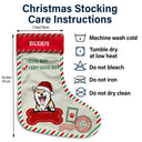 Cher Père Noël, j'ai été un très bon chien - Cadeau de Noël pour les amoureux des chiens - Bas de Noël personnalisé