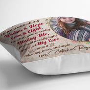Custom Photo I Hugged This Little Pillow - Gift For Family - Personalized Custom Pillow
