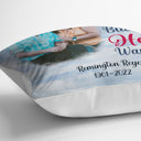 Custom Photo Because Someone We Love Is In Heaven - Christmas Gift - Memorial Gift For Family - Personalized Custom Pillow