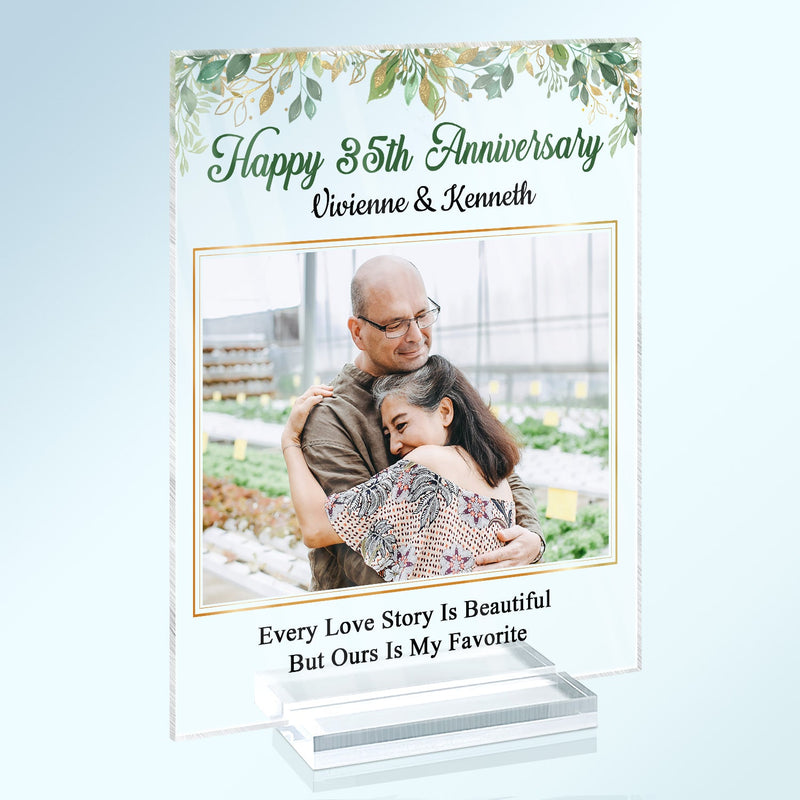 Custom Photo Husband Wife Annoy For The Rest Of My Life - Gift For Couple - Personalized Custom Vertical Rectangle Acrylic Plaque