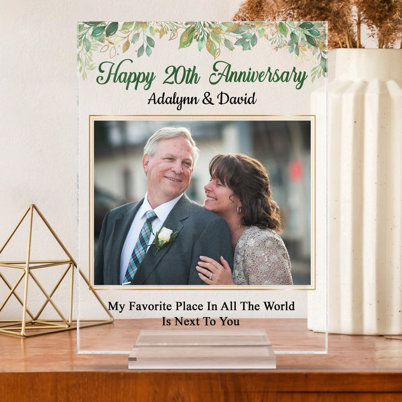 Custom Photo Husband Wife Annoy For The Rest Of My Life - Gift For Couple - Personalized Custom Vertical Rectangle Acrylic Plaque