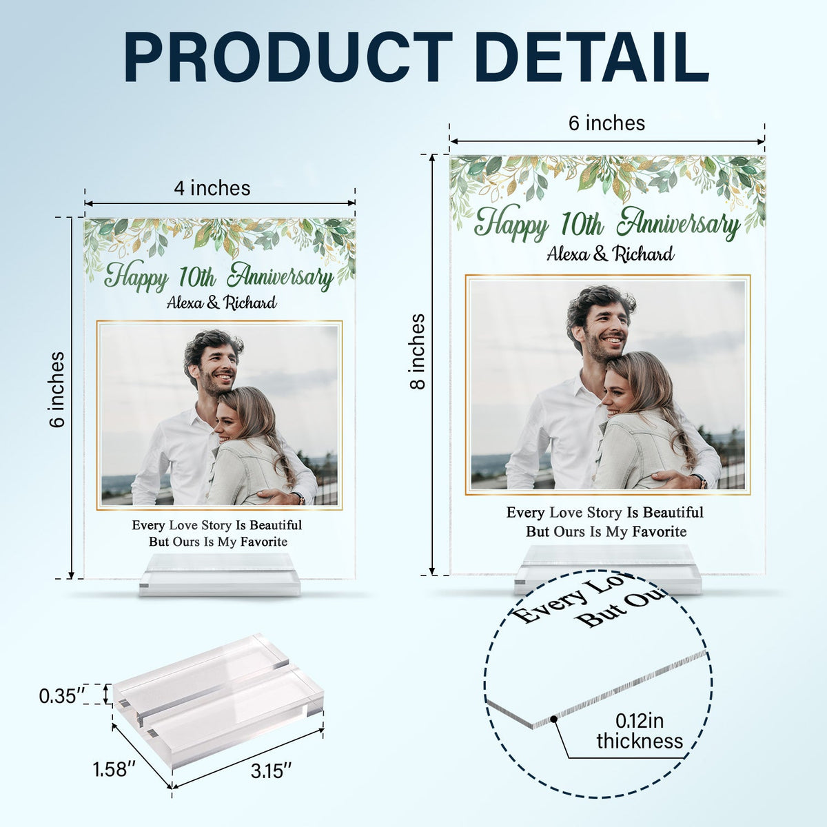 Custom Photo Husband Wife Annoy For The Rest Of My Life - Gift For Couple - Personalized Custom Vertical Rectangle Acrylic Plaque