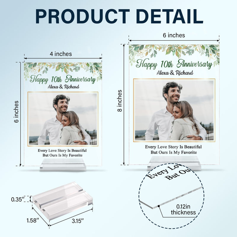 Custom Photo Husband Wife Annoy For The Rest Of My Life - Gift For Couple - Personalized Custom Vertical Rectangle Acrylic Plaque