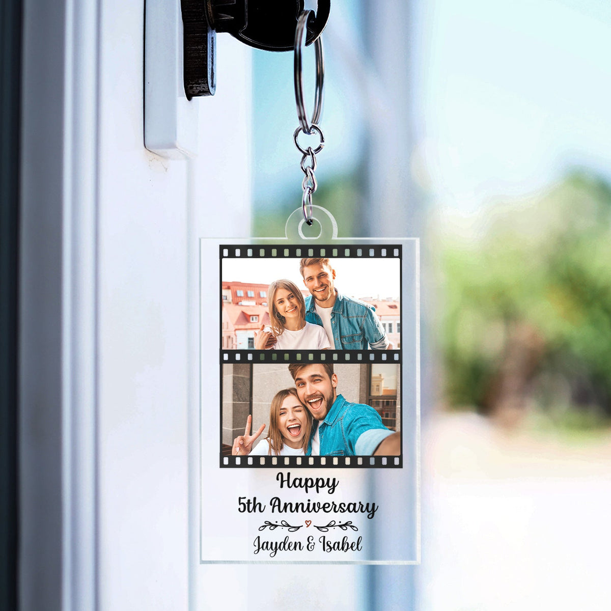 Custom Photo You Are My Greatest Adventure - Gift For Couples - Personalized Custom Rectangle Acrylic Keychain