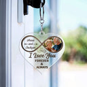 Custom Photo God Knew My Heart Needed You - Anniversary Gift For Couples - Personalized Custom Heart Shaped Acrylic Keychain