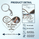 Custom Photo God Knew My Heart Needed You - Anniversary Gift For Couples - Personalized Custom Heart Shaped Acrylic Keychain