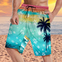 Photo personnalisée Mon chien chat vous regarde - Cadeau amusant pour les amoureux des animaux, maman chien, maman chat, papa chien, papa chat - Short de plage unisexe personnalisé