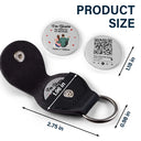 Gift For Couples, Gift For Husband, Gift For Wife, Gift For Boyfriend, Gift For Girlfriend, Happy - QR Code I'm Yours No Returns Or Refunds QR Code - Personalized Leather Pocket Hug