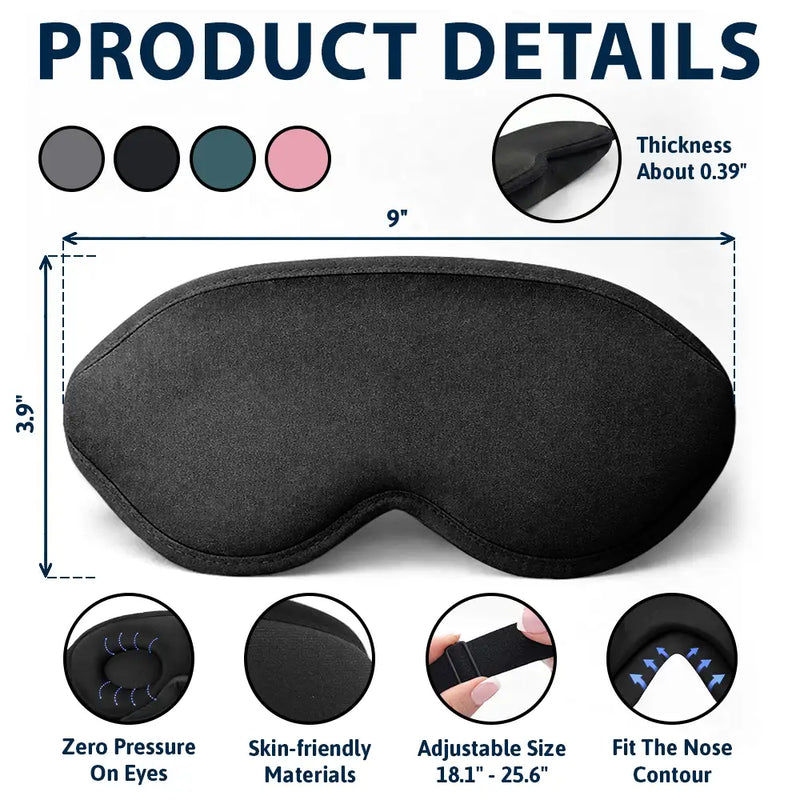 Gift For Yourself,Travel,Gift For Women,Gift For Men,Happy - Adventure Awaits Travel Lover - Personalized 3D Sleep Mask