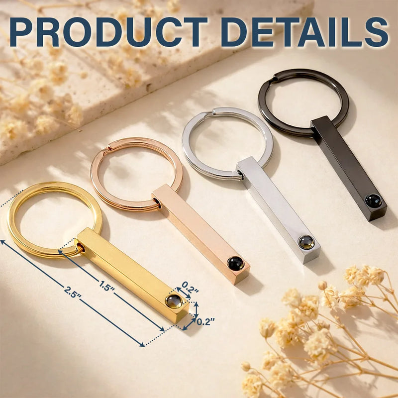 New Mom,Single Mom,Mom,Daughters,Sons,Mom - Children,Pet Mom - Custom Photo Best Mom Ever - Personalized Photo Projection Keychain