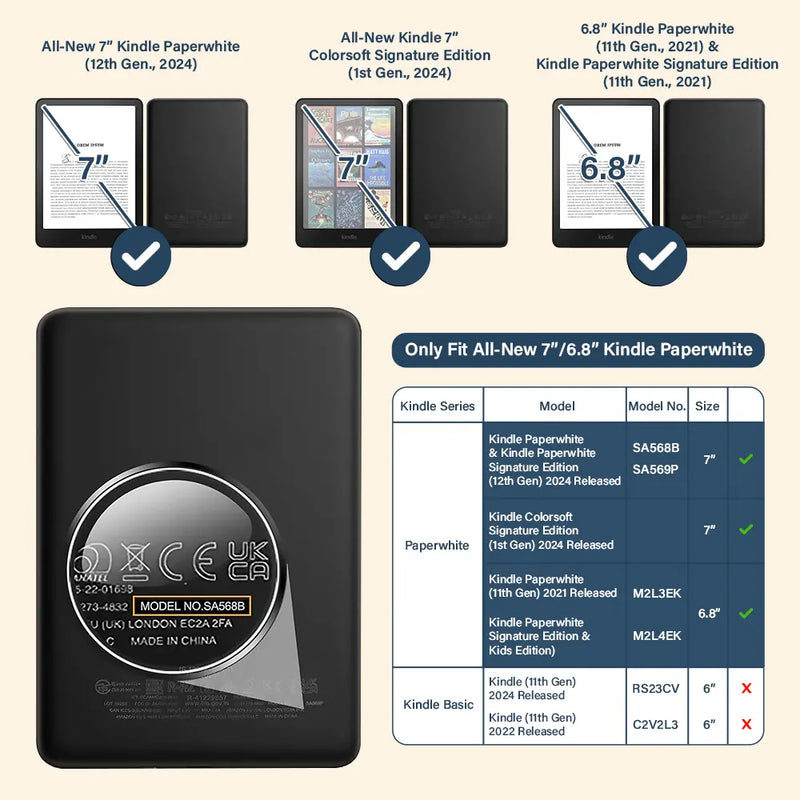 Reading,Gift For Yourself,Gift For Women,Happy - Reading Chibi Just A Girl Who Loves Books - Personalized Kindle Paperwhite Case Kickstand