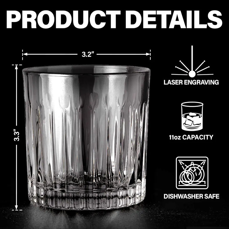 Partners In Crime Remember - Personalized Rocks Whiskey Glass