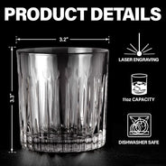 Gift For Couples,Gift For Husband,Gift For Boyfriend,Funny - I Licked It So It's Mine - Personalized Rocks Whiskey Glass