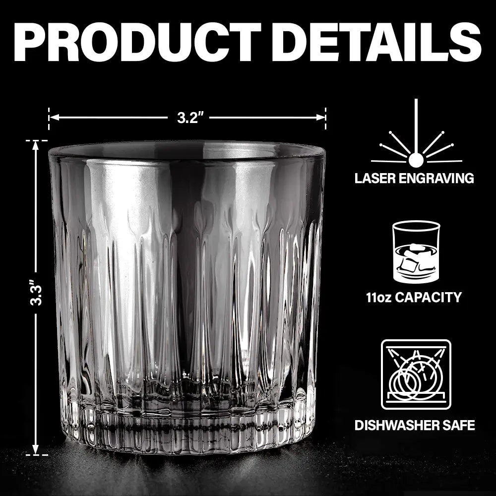 Gift For Brothers,Gift For Sibling,Family,Long Distance,Funny - Never Too Far To Drink Together - Personalized Whiskey Glass