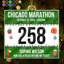 Gift For Yourself, Gift For Women, Gift For Men, Happy, Christmas, Top Market - Race Bib For Runner - Personalized Custom Shaped Acrylic Ornament
