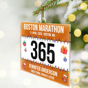 Gift For Yourself, Gift For Women, Gift For Men, Happy, Christmas, Top Market - Race Bib For Runner - Personalized Custom Shaped Acrylic Ornament