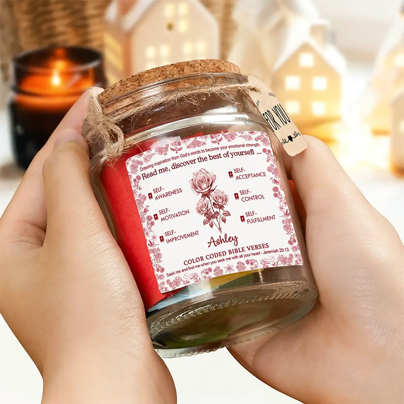 Love,Gift For Yourself,Christian - Read Me Discorver The Best Of - Personalized Bible Verse Jar