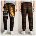 Reading,Gift For Yourself,Gift For Women,Happy - Reading Just A Girl Who Loves Books 3D Effect - Personalized Sweatpants