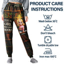 Reading,Gift For Yourself,Gift For Women,Happy - Reading Just A Girl Who Loves Books 3D Effect - Personalized Sweatpants
