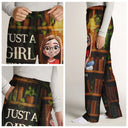 Reading,Gift For Yourself,Gift For Women,Happy - Reading Just A Girl Who Loves Books 3D Effect - Personalized Sweatpants