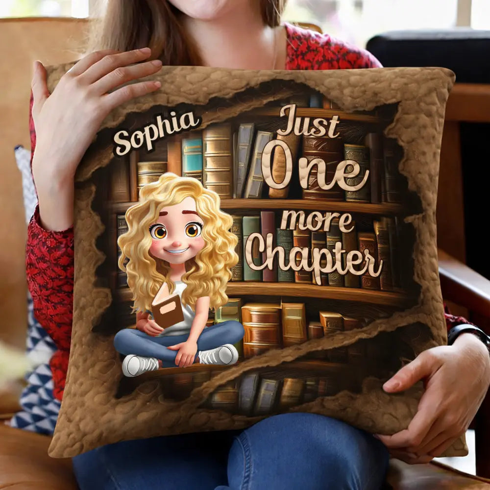 Reading,Gift For Yourself,Gift For Women,Happy - Reading Ripping Effect Girl This Is My Reading Pillow - Personalized Pillow