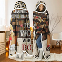 Reading,Gift For Yourself,Gift For Women,Happy - Reading Blanket Just A Girl Who Loves Books - Personalized Wearable Hooded Blanket