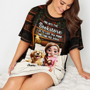 Reading,Gift For Yourself,Gift For Women,Happy,Cat Lovers - Reading Pajamas Girl Who Loves Books - Personalized Women's Sleep Tee